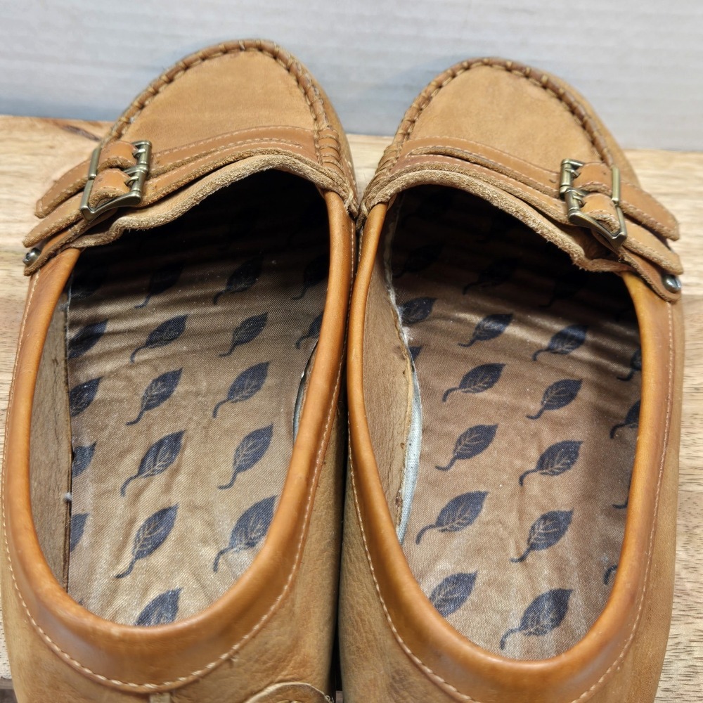 Nurture Brown Leather Slip on Flats Flats Size 6M Super Comfortable - Picture 9 of 16